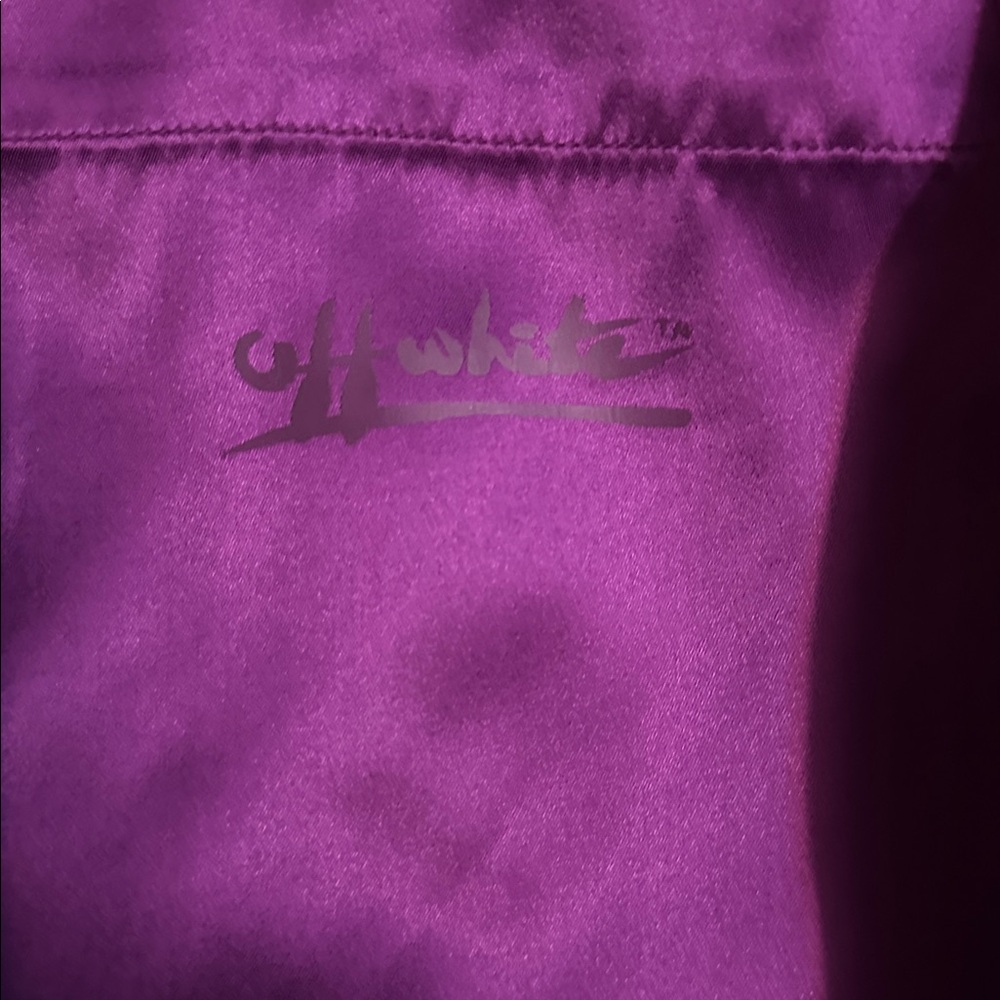 OFF-WHITE | “Duchess Twist Front Minidress” IN PURPLE | MSRP $1190 | NWT - Picture 8 of 8